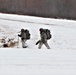 Fort McCoy Cold-Weather Operations Course students practice snowshoeing, ahkio sled use