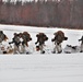 Fort McCoy Cold-Weather Operations Course students practice snowshoeing, ahkio sled use
