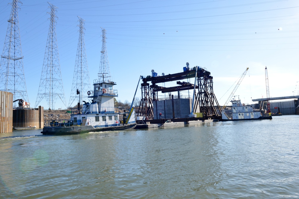 Corps places final shell at Kentucky Lock Addition Project