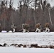 Fort McCoy Cold-Weather Operations Course students practice snowshoeing, ahkio sled use