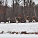 Fort McCoy Cold-Weather Operations Course students practice snowshoeing, ahkio sled use