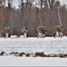 Fort McCoy Cold-Weather Operations Course students practice snowshoeing, ahkio sled use