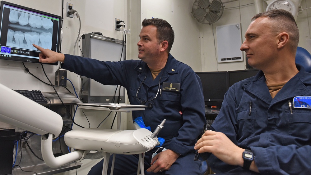 USS Blue Ridge Sailors Receive Dental Care