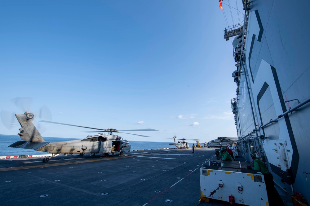 DVIDS - Images - USS America (LHA 6) conducts an underway replenishment ...