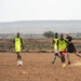Combined Joint Task Force – Horn of Africa and Djiboutian Army Rapid Intervention Battalion service members participate in friendly soccer match