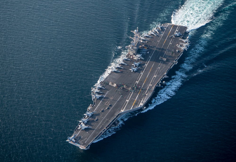 USS Harry S. Truman (CVN 75) transits the Arabian Sea