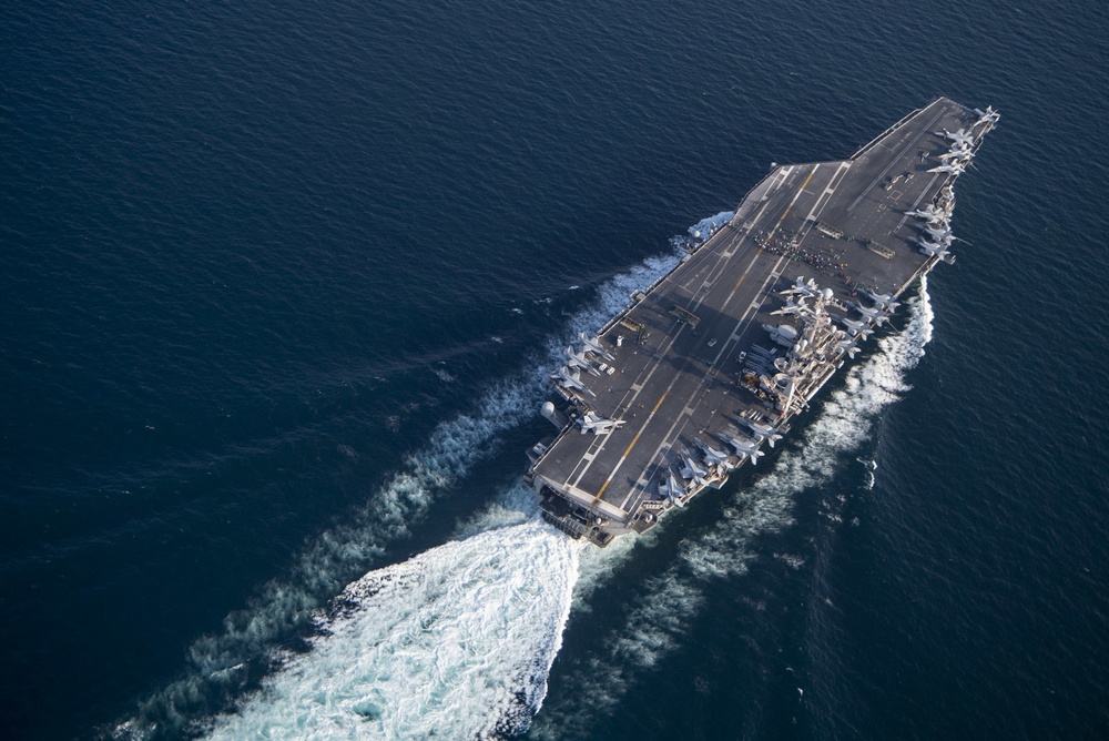 USS Harry S. Truman (CVN 75) transits the Arabian Sea