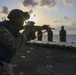 Live-fire range aboard Bataan
