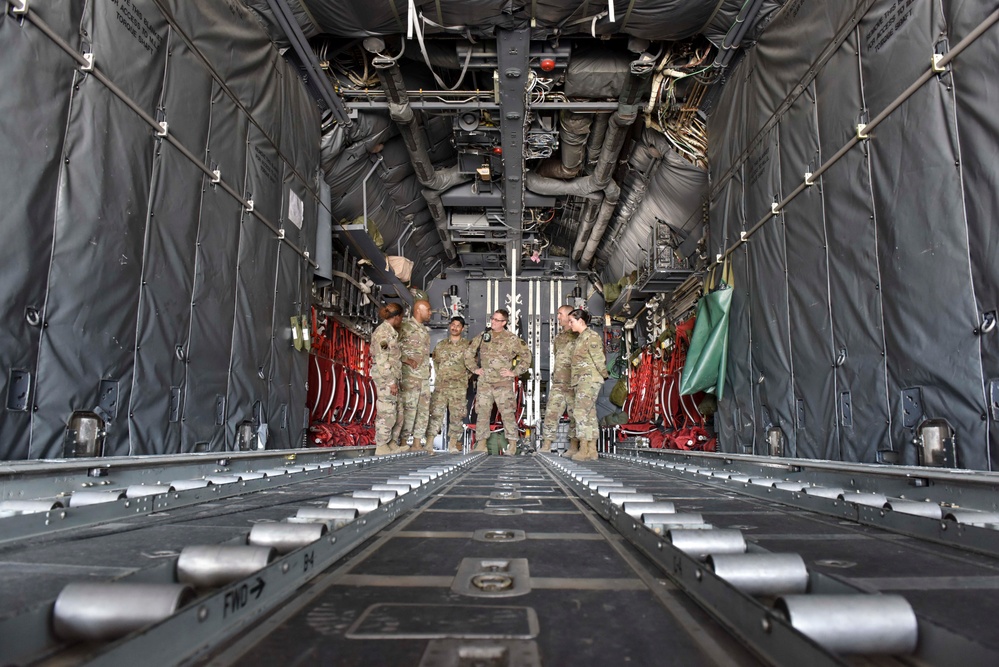 379 AEW command chief visits Airmen on flightline