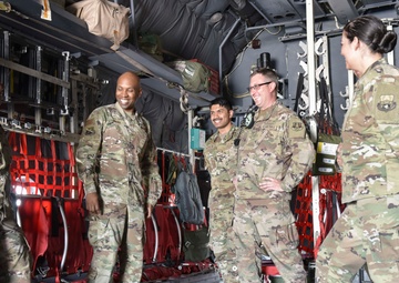 379 AEW command chief visits Airmen on flightline