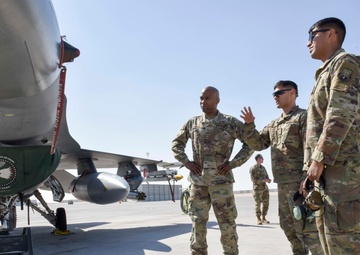 379 AEW command chief visits Airmen on flightline