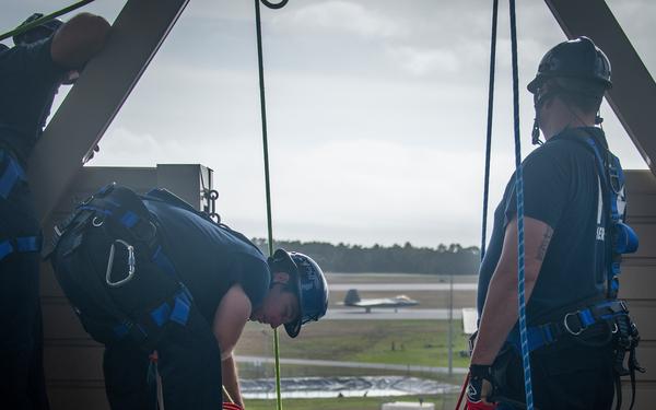 On the ropes: firefighters complete advanced rescue course