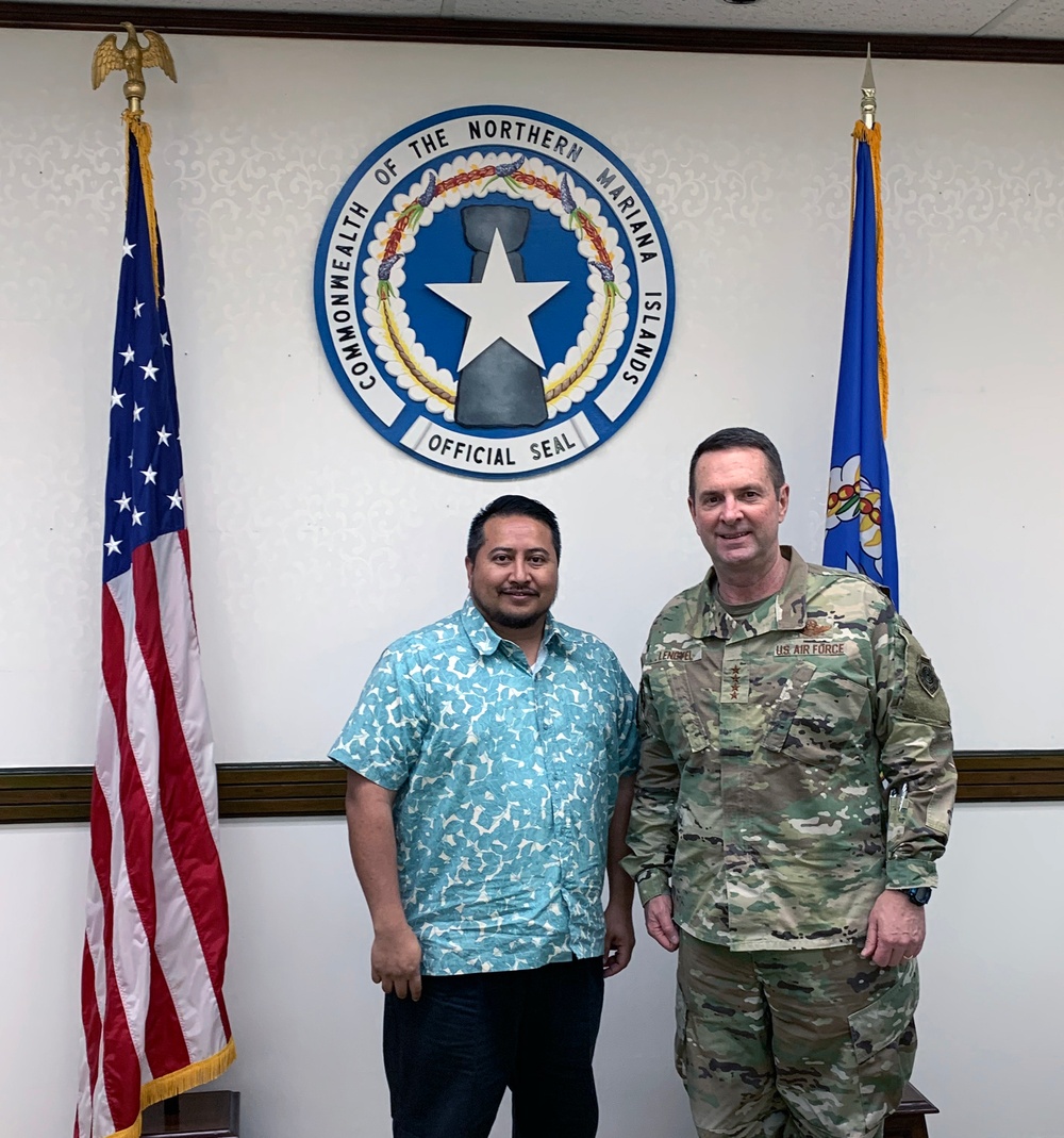 Gen. Lengyel Saipan visit