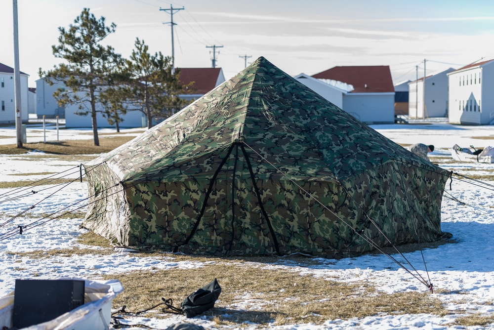 Multi service students participate in Cold Weather Operations Course at Total Force Training Center Fort McCoy.
