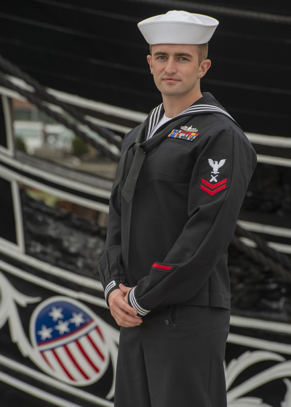 Gunner’s Mate 2nd Class Ryan Byrne Checks into USS Constitution