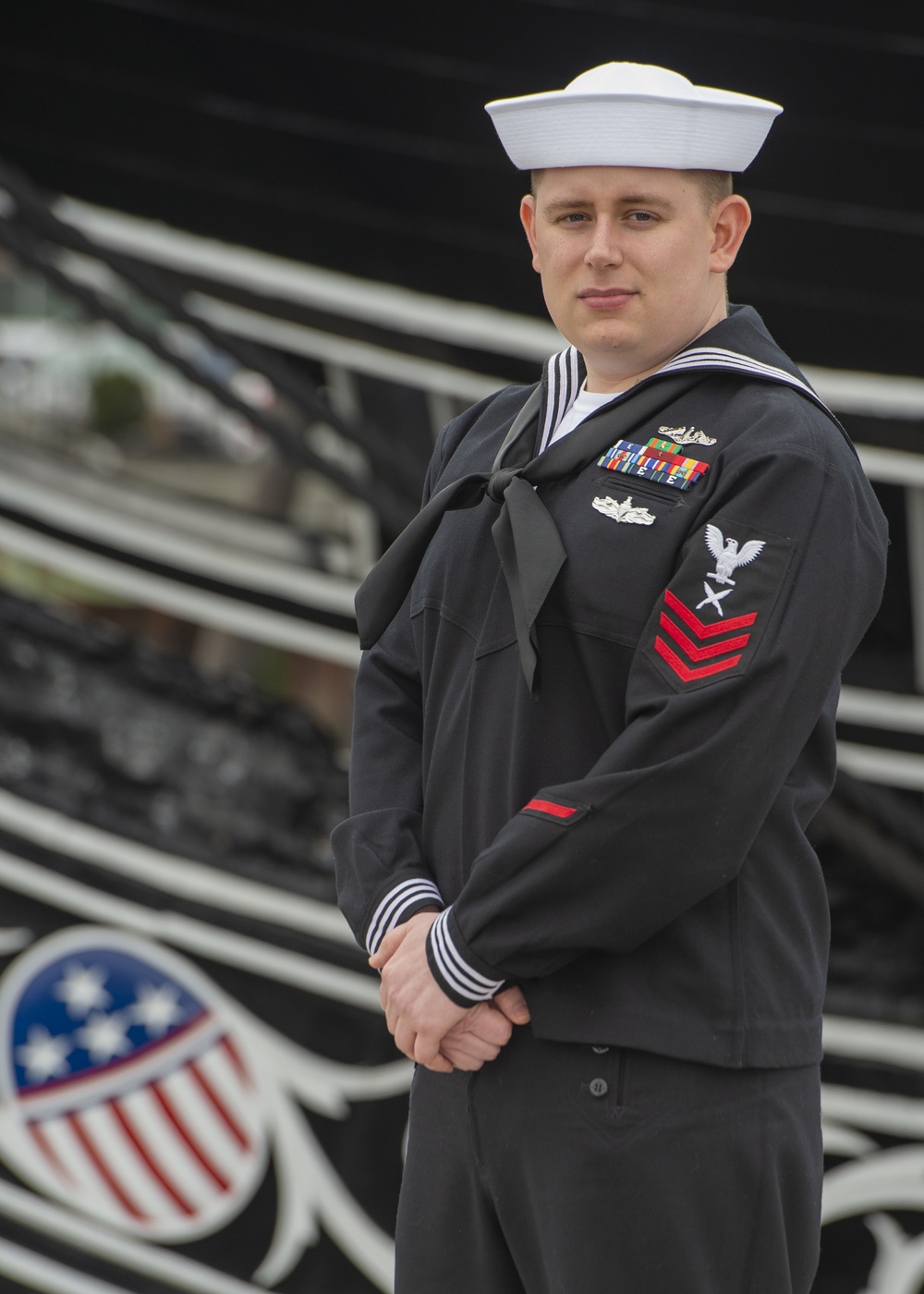 Gunner’s Mate 2nd class Ryan Byrne Checks Into USS Constitution