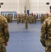 Battalion un-case colors after their return from deployment
