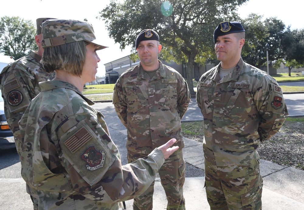 AETC Command Team gets first-hand look at Keesler’s premier warfighters