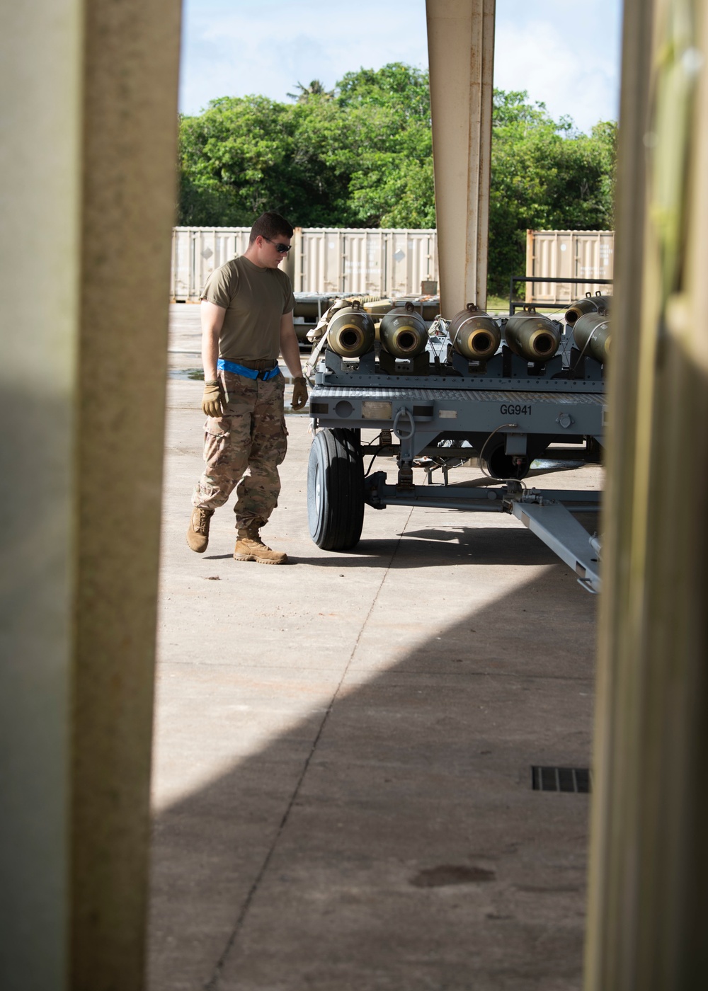 Airmen from the 36th Munitions Squadron support Continuous Bomber Presence