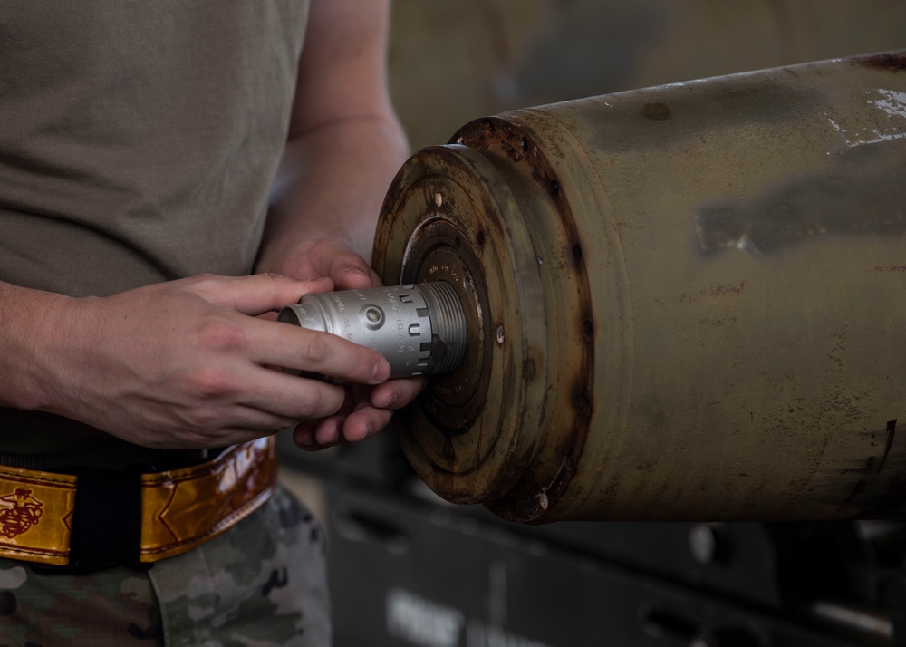 Airmen from the 36th Munitions Squadron support Continuous Bomber Presence