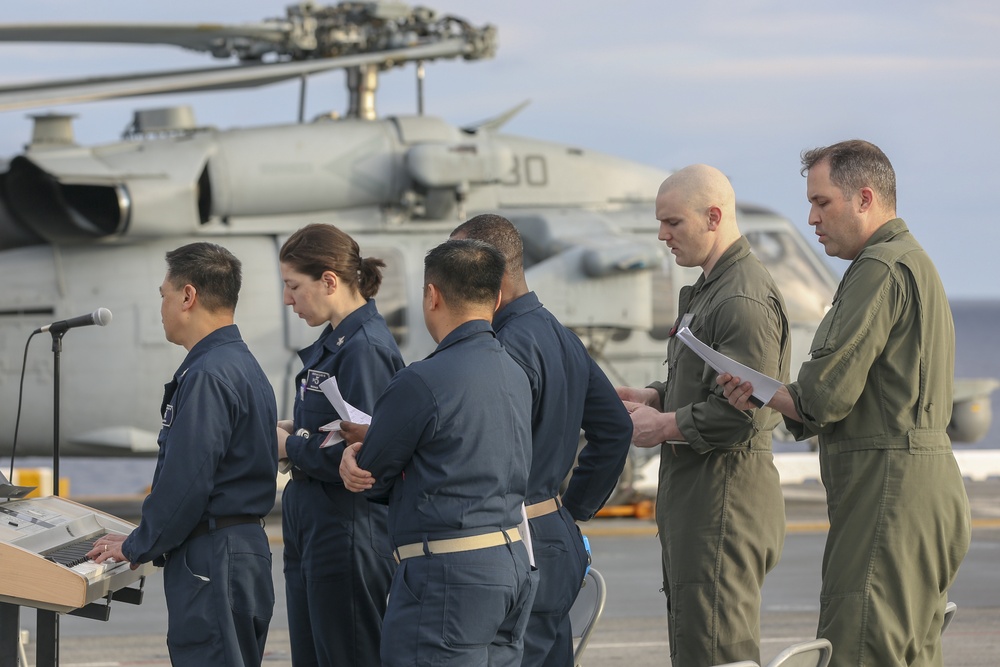 Freedom of religion aboard  USS Bataan