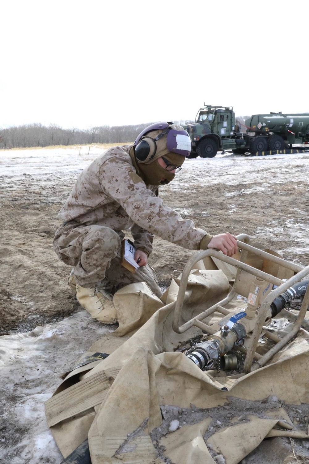 Refueling at Yausubetsu Training Area