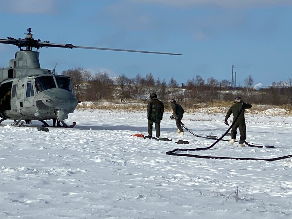 Refueling at Yausubetsu Training Area