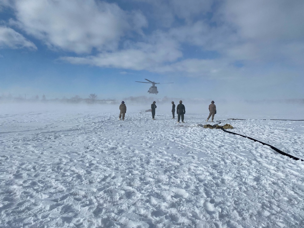 Refueling at Yausubetsu Training Area