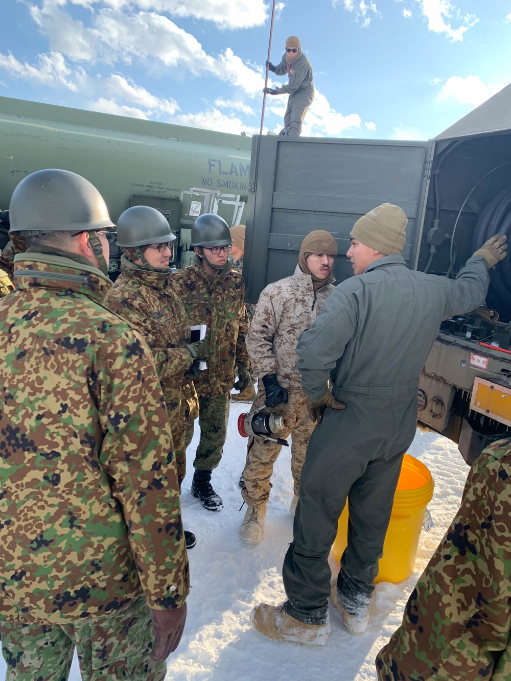 Refueling at Camp Obihiro