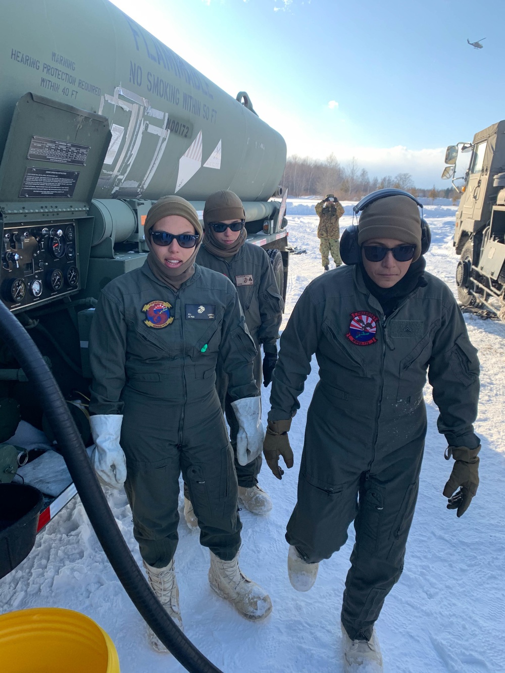 Refueling at Camp Obihiro