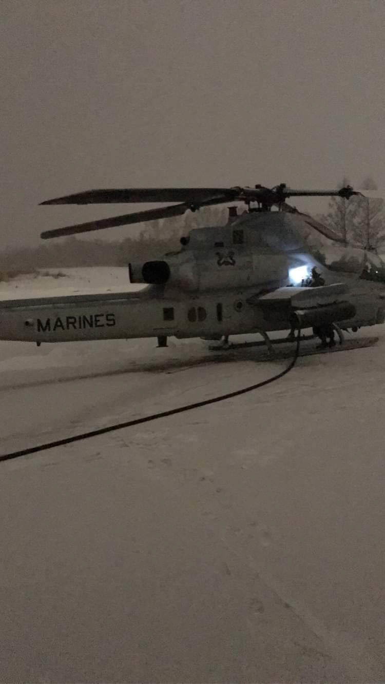 Refueling at Camp Obihiro