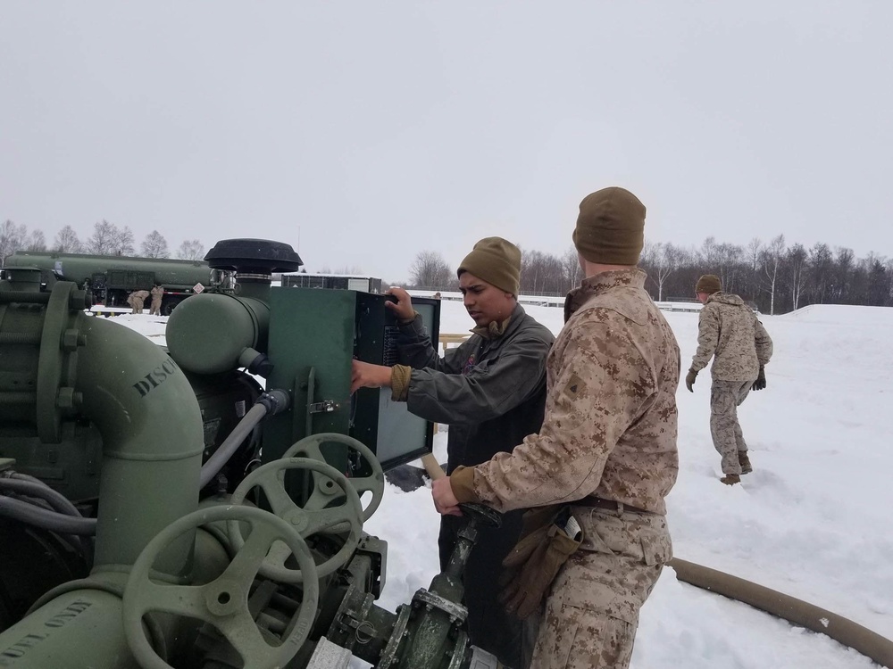 Refueling at Camp Obihiro