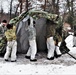 Cold-Weather Operations Course students practice use of Arctic 10-person tent at Fort McCoy