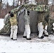 Cold-Weather Operations Course students practice use of Arctic 10-person tent at Fort McCoy