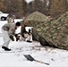 Cold-Weather Operations Course students practice use of Arctic 10-person tent at Fort McCoy