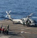 MH-60S Sea Hawk Helicopter Lands on USS Nimitz