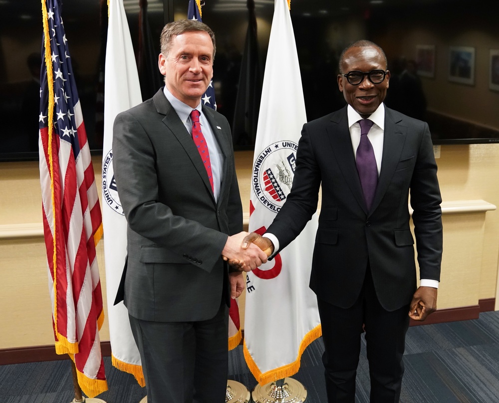 USAID Administrator Mark Green meets with the President of Benin