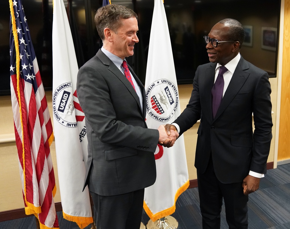 USAID Administrator Mark Green meets with the President of Benin