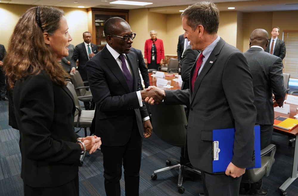 USAID Administrator Mark Green meets with the President of Benin