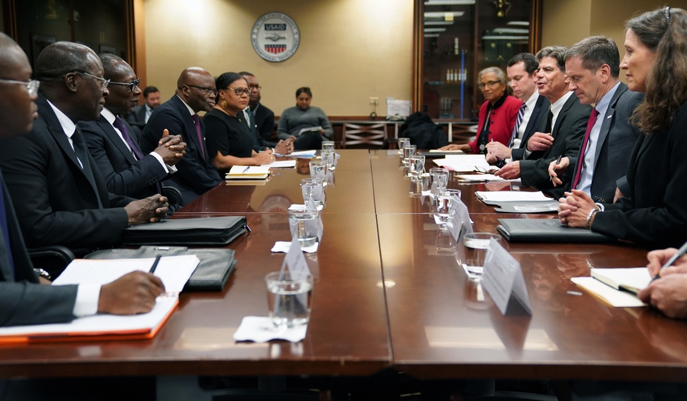 USAID Administrator Mark Green meets with the President of Benin