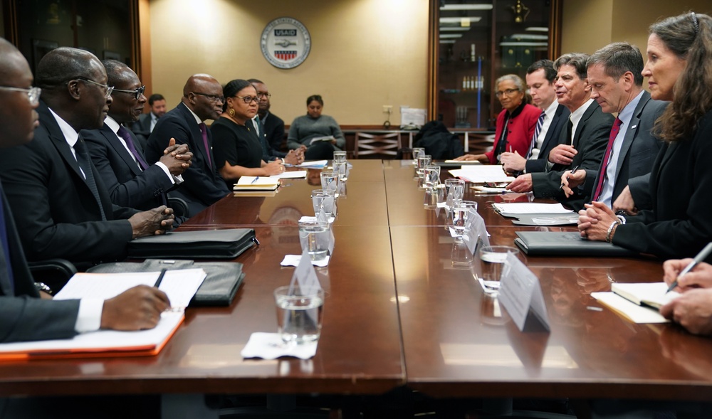 USAID Administrator Mark Green meets with the President of Benin