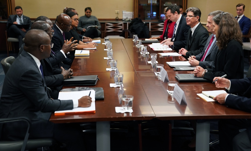 USAID Administrator Mark Green meets with the President of Benin