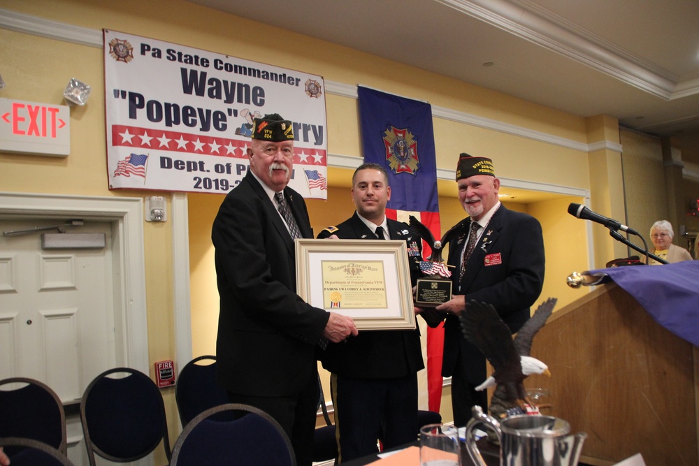 The Pennsylvania VFW Eagle Award presented for 2020