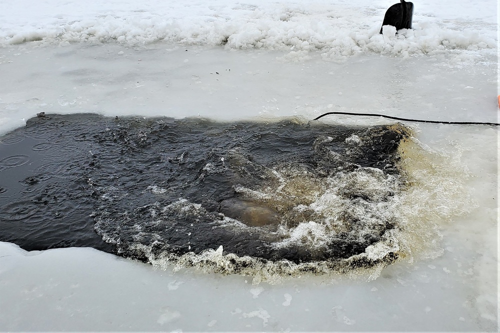 Students complete cold-water immersion training at Fort McCoy