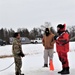 Students complete cold-water immersion training at Fort McCoy