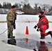 Students complete cold-water immersion training at Fort McCoy