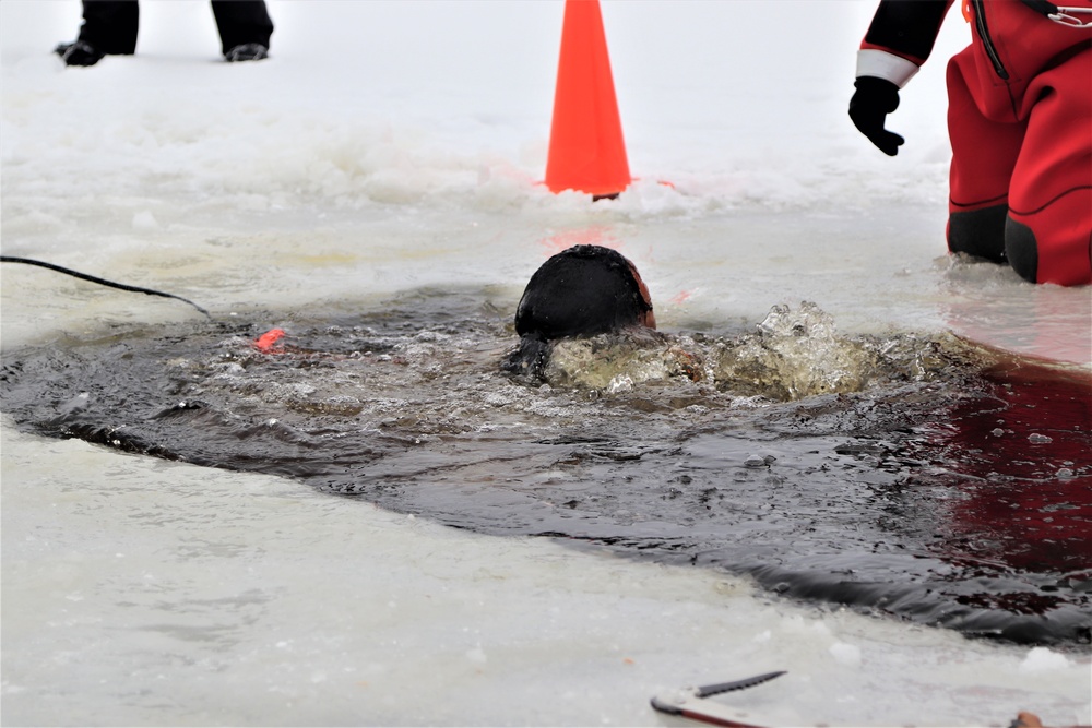 Students complete cold-water immersion training at Fort McCoy