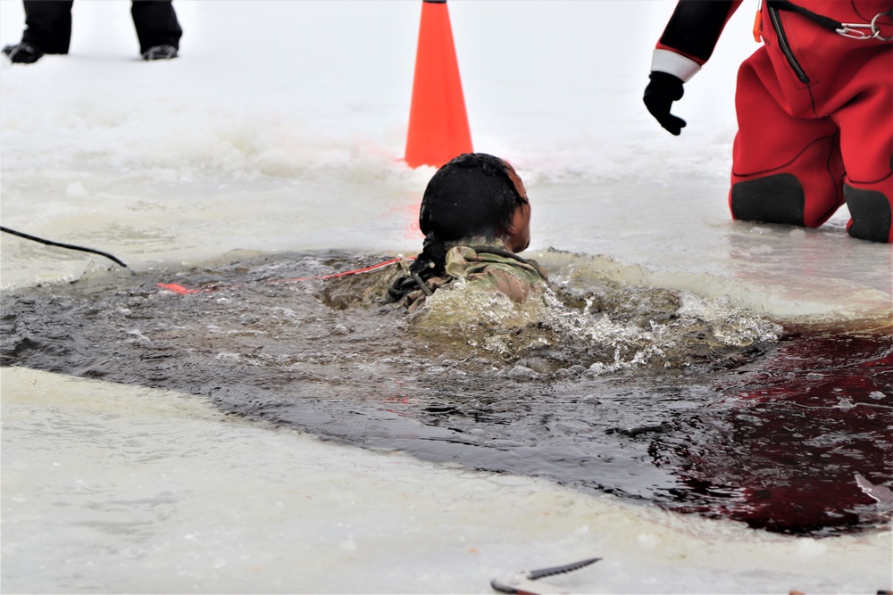 Students complete cold-water immersion training at Fort McCoy