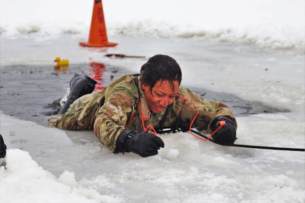 Students complete cold-water immersion training at Fort McCoy