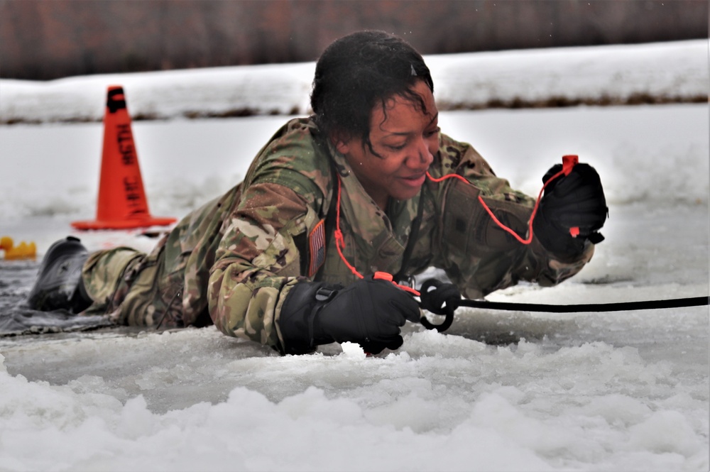 Students complete cold-water immersion training at Fort McCoy